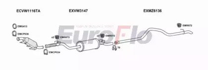 Система выпуска ОГ EuroFlo VWCRA25D 7011C01